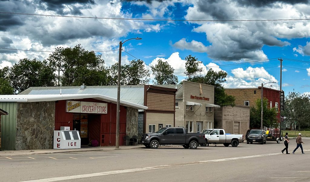 Storefronts in Big Sandy, MT